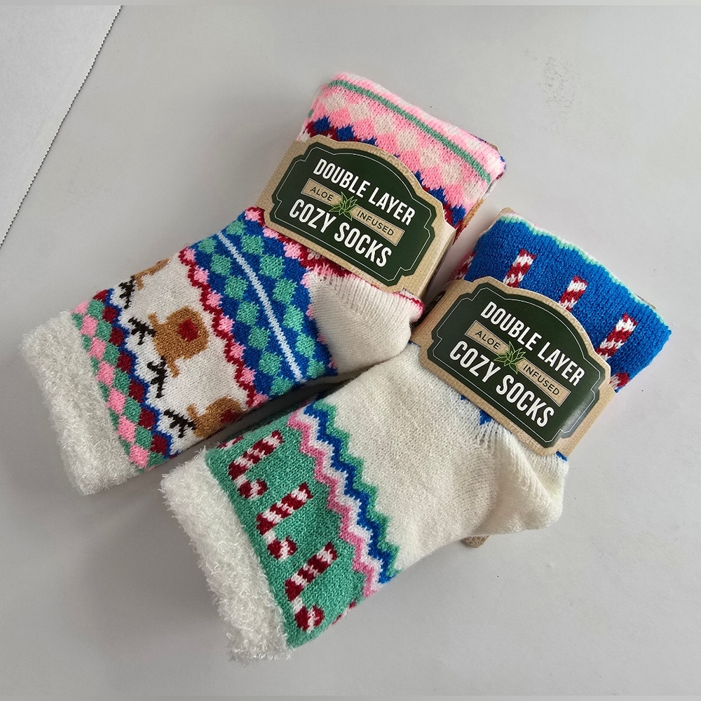 Airplus holiday season crew socks